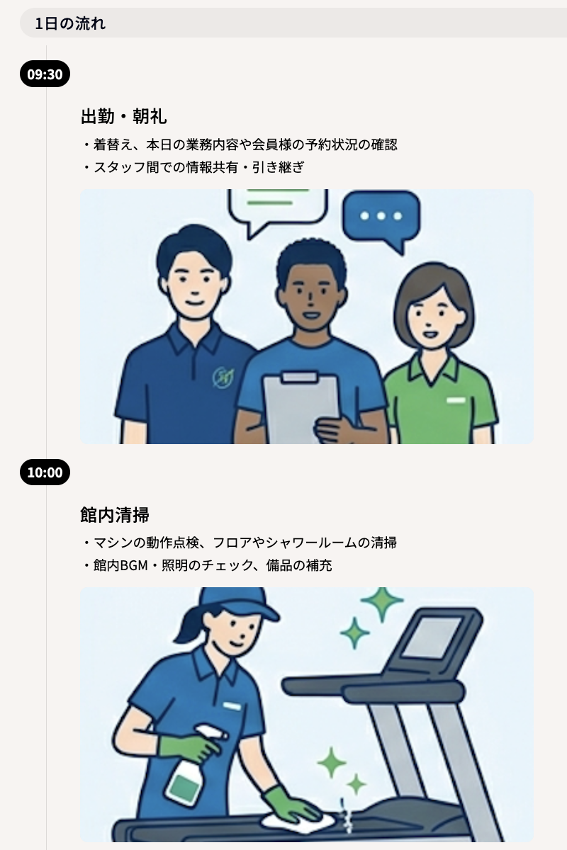 求人サイトの表示例